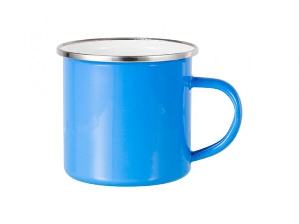 12oz Enamel Mug with Flat Bottom